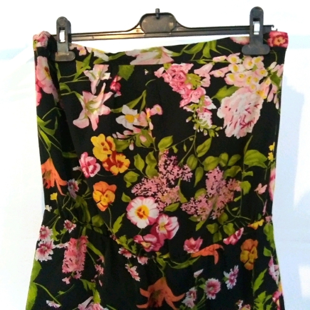 Silk strapless dress by Meg